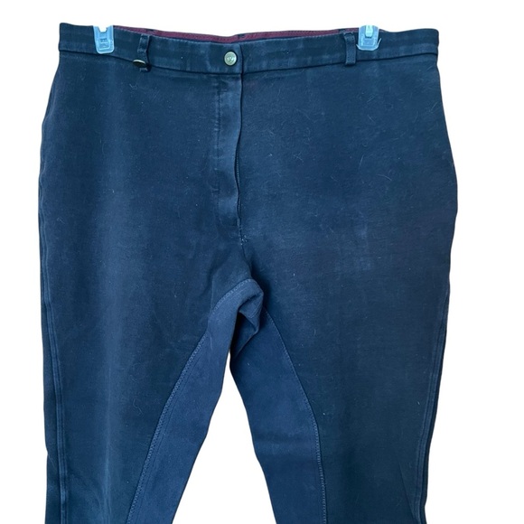 On Course Cotton Naturals Black Full Seat Riding Breeches Women's Size 38 (L) - Picture 3 of 11